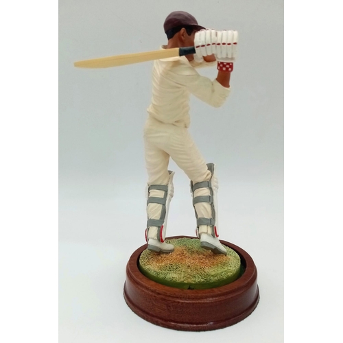 373 - An Endurance Hand Crafted Sir Garry Sobers Cricket Figure. Comes with a COA that has been autographe... 