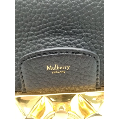 76 - A Mulberry Mini Keeley Bag, Grain Texture,  Keystone Lock, Detachable Chain. interior Pocket. Please... 