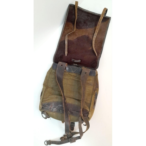 321 - WW2 German 1942 Dated Tournister “Pony” Back Pack. These were favored by the Hitler Youth.