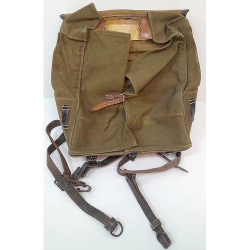 321 - WW2 German 1942 Dated Tournister “Pony” Back Pack. These were favored by the Hitler Youth.