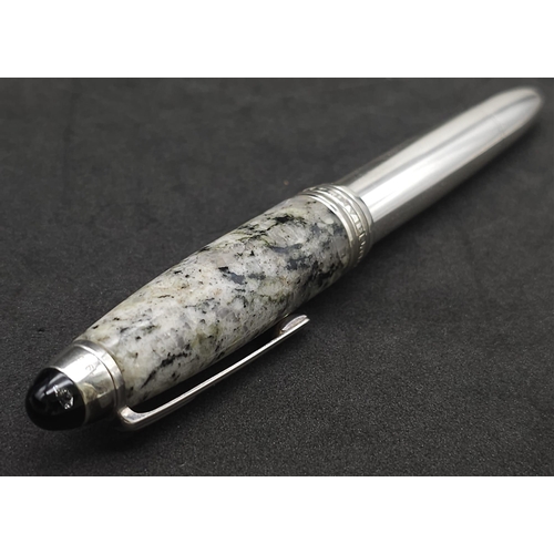 127 - A Limited Edition 1906 Montblanc Fountain Pen - Soulmakers for 100 Years. Made of granite and 925 st... 