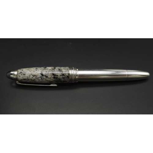 127 - A Limited Edition 1906 Montblanc Fountain Pen - Soulmakers for 100 Years. Made of granite and 925 st... 