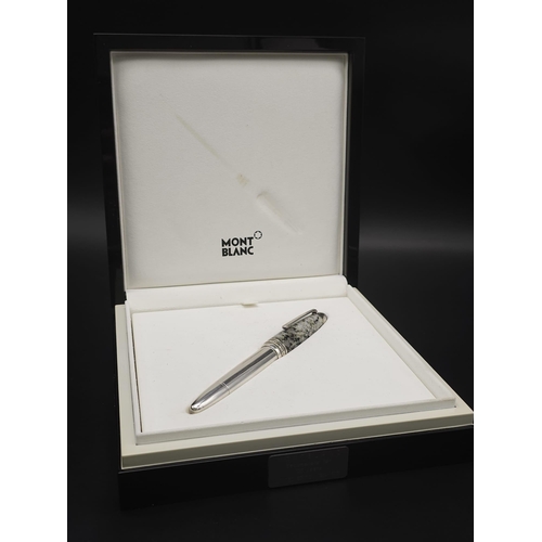 127 - A Limited Edition 1906 Montblanc Fountain Pen - Soulmakers for 100 Years. Made of granite and 925 st... 