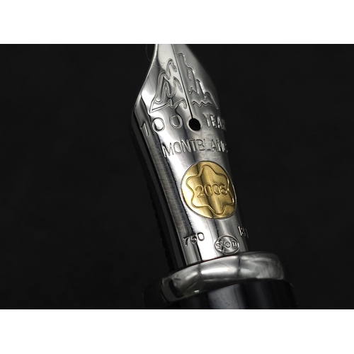 127 - A Limited Edition 1906 Montblanc Fountain Pen - Soulmakers for 100 Years. Made of granite and 925 st... 