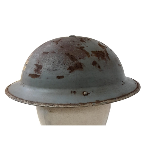 356 - WW2 British Naval MKII Helmet Dated 1939. Maker: F&L – Fisher&Ludlow Birmingham.