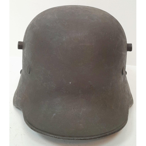 82 - WW1 German M18 Stahlhelm Helmet and Liner.