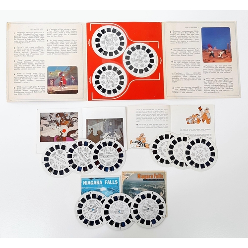 A Pair of Viewmaster Toys with Four View Packs Including Tom and Jerry!
