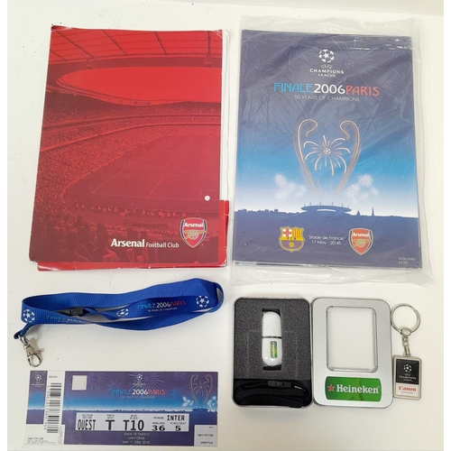 191 - A Rare Full Official Media Package of Arsenal v Barcelona, 2006 Champions League final, Paris  - Ars... 