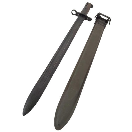 54 - WW2 US 1905 Pattern 16 inch Bayonet Dated 1942. By now the Garand bayonet was reduced to 10 inches, ... 