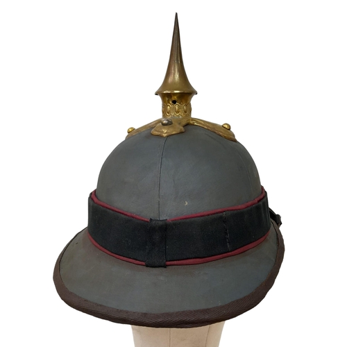 7 - Circa 1900’s Imperial German Non Commissioned Officers East Asian Brigade Helmet. These wereworn in ... 