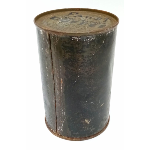 425 - WW2 American Army 8oz Can of Faust Instant Coffee. Several 1944 crates of these were found recently ... 