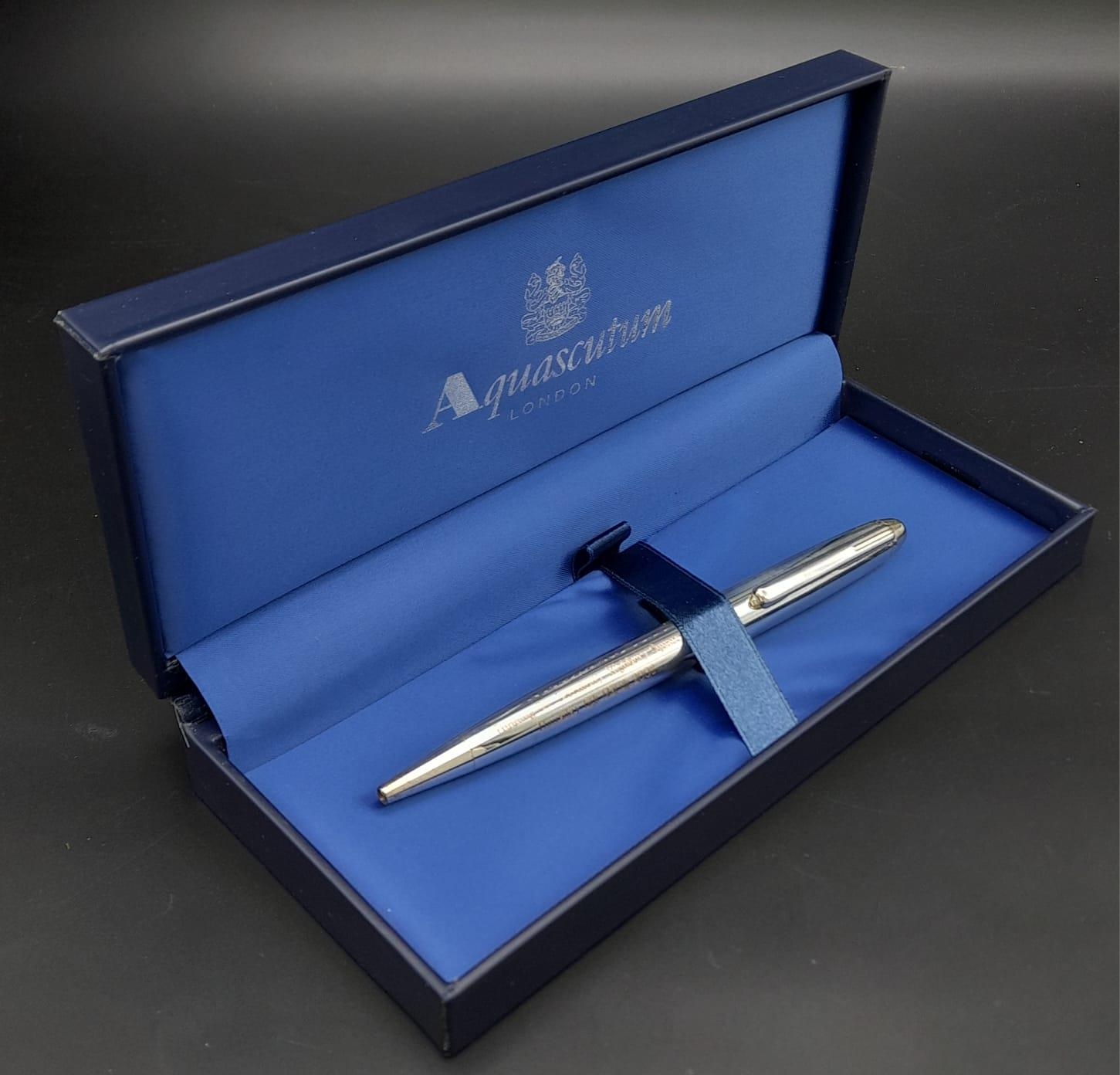 A Rare Unused Arsenal Biro Pen in Original Aquascutum Box and