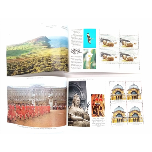 941 - A Selection of 4 Royal Mail Book of Stamps, National Trust, Scots connection, Cymru Wales and London... 