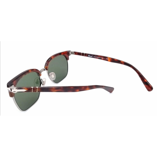 310 - A Pair of Persol Havana Green Tint Sunglasses with Case.