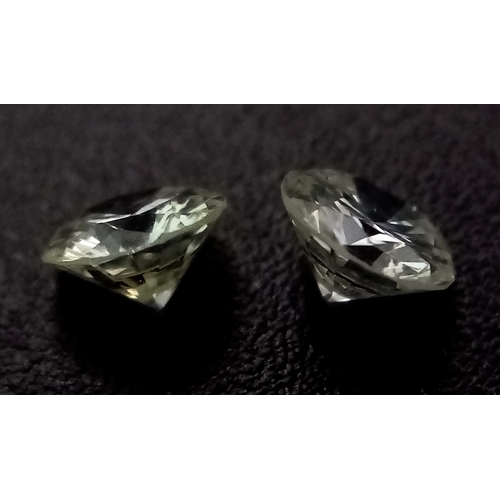 200 - PAIR OF ROUND BRILLIANT CUT DIAMONDS 0.44CT