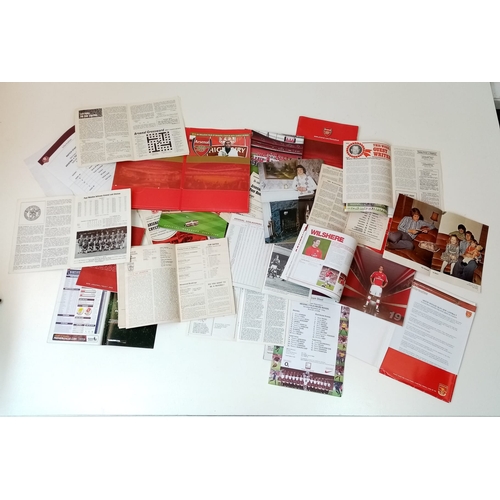 311 - Selection of 34 vintage Arsenal match programmes, one magazine/mini notepad and three fanzines (38 i... 