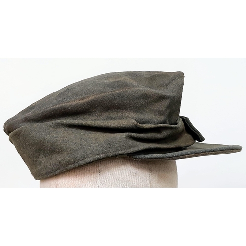 14 - 3 rd Reich Waffen SS M43 Ski Cap. Period related small tear on the top. Overall good condition for i... 