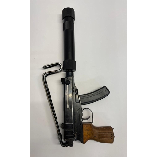 58 - A Deactivated Skorpion WZ61s Silenced Sub Machine Gun with Removable Silencer/Suppressor. This Czech... 