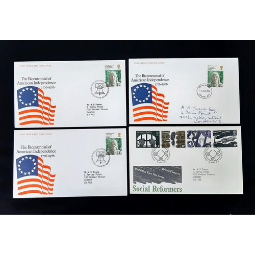 942 - 2X First Day Covers, 1970 British Commonwealth Games and the 1776-1976 Bicentennial of American Inde... 