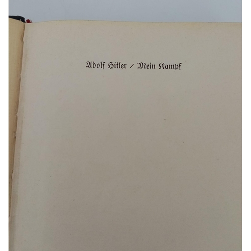 143 - Boxed original 3rd Reich Wedding Edition Mein Kampf. The book is dated 1941 with the Coat of arms fo... 