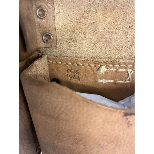 246 - A WW2 German G43/K43 Ammo Pouch. Makers mark of ros and dated 1944. Ref: ML201