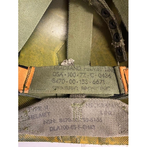 72 - A USA M1 Airborne Training Helmet with Embroidered Band - Name of Davidson. The cover has the traini... 