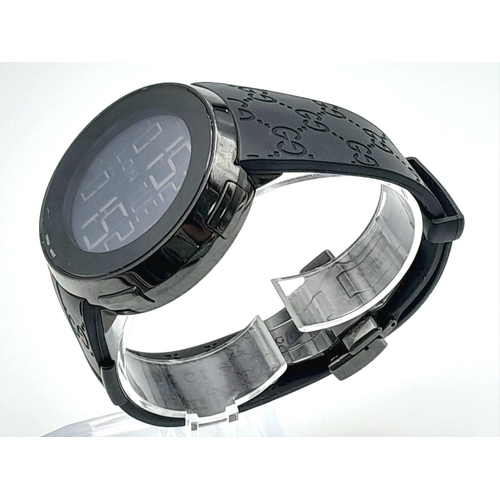 Gucci digital watch hot sale rubber strap