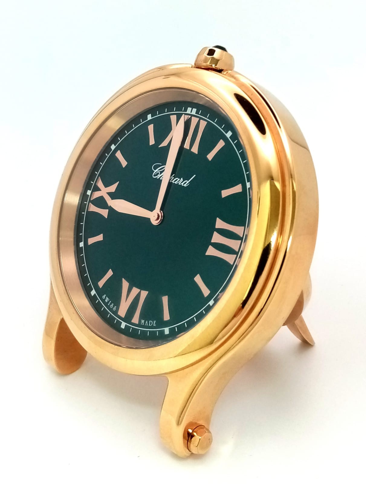 A Chopard Happy Sport Table Clock. Beautifull rose gold plating