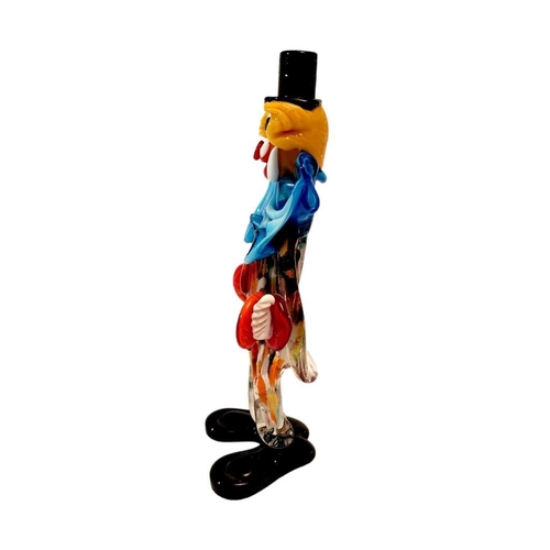 293 - A Vintage Murano Glass Clown Figure. Vivid colours bring this work of art to life. In good condition... 