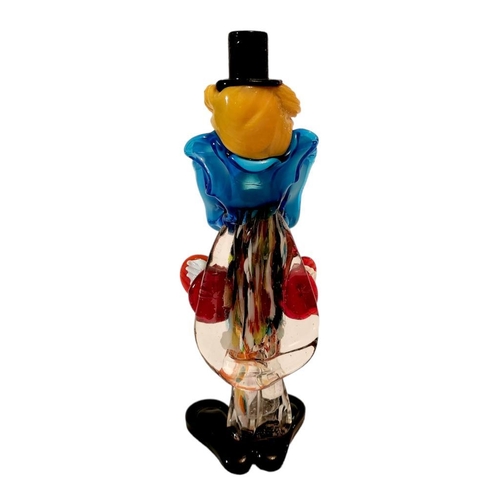 293 - A Vintage Murano Glass Clown Figure. Vivid colours bring this work of art to life. In good condition... 