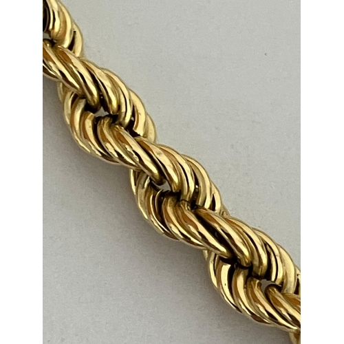 230 - 9 carat YELLOW GOLD ROPE BRACELET. 3.0 grams. 19.5 cm.