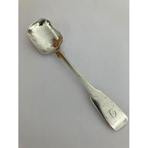 314 - Antique SCOTTISH SILVER SUGAR SPOON With clear hallmark for Robert Greig, Edinburgh 1851. Attractive... 