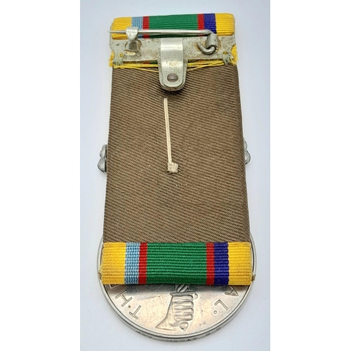 256 - Cadet Forces Medal EIIR, named to: C B Stock. Mounted court style for wear. Extremely Fine (EF).