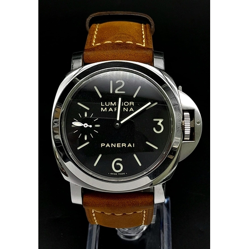 11 - A Panerai Luminor Marina Automatic Gents Watch. Comes with a choice of three straps. Stainless steel... 