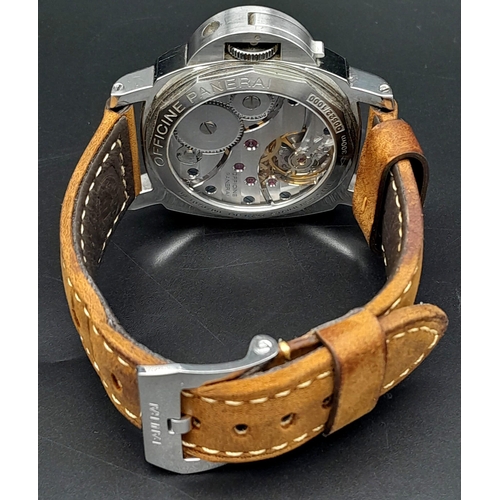 11 - A Panerai Luminor Marina Automatic Gents Watch. Comes with a choice of three straps. Stainless steel... 