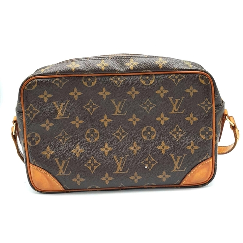 LOUIS VUITTON Trocadero 23 Monogram Canvas Shoulder Bag Brown