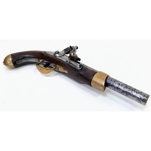 27 - French 1 st Empire Napoleonic Pistolet Modèle XIII Flintlock Cavalry Pistol Circa 1806-1814. Maker: ... 