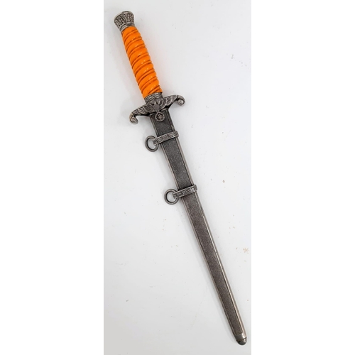 34 - WW2 German Army Dagger. Original dagger with replacement original handle from another dagger.