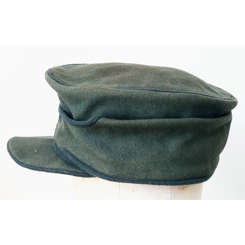 166 - 3 rd Reich Forestry Service Forstaufseher’s M43 Cap. The Forestry Service were responsible for suppl... 