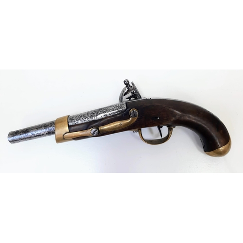 27 - French 1 st Empire Napoleonic Pistolet Modèle XIII Flintlock Cavalry Pistol Circa 1806-1814. Maker: ... 