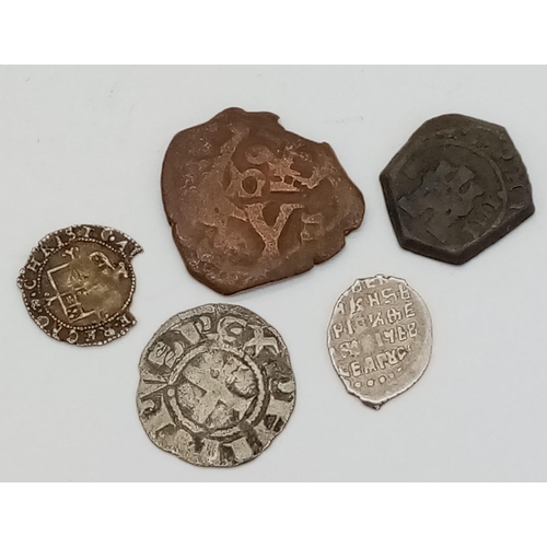 38 - An Intriguing Collection of Twenty 16/17th Century Coins. Please see photos for finer details and co... 