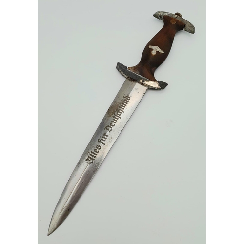 84 - 80. 3 rd Reich S.A Dagger & Hanger Rzm M7/91 for the maker: Carl Spitzer, Malsch. This dagger was fo... 