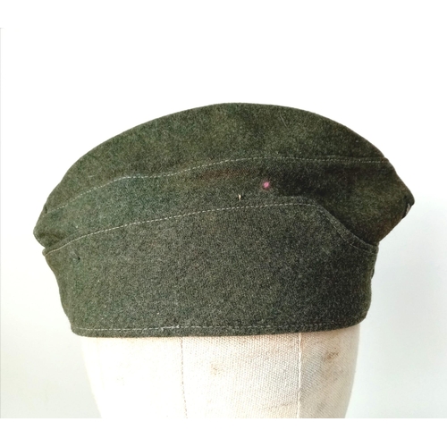 117 - WW2 German Heer (Army) M34 Overseas Side Cap. Good condition for its age.