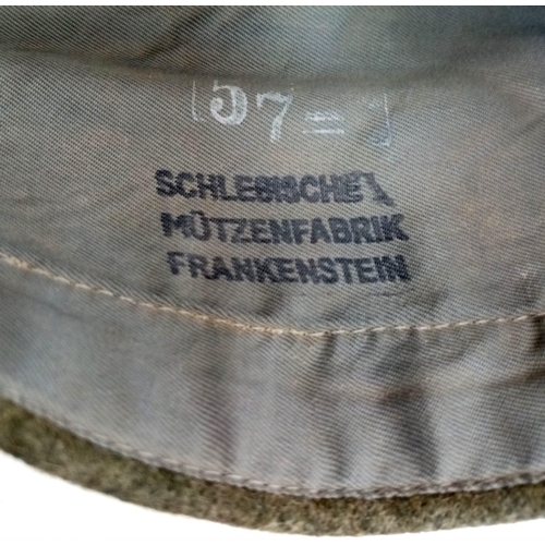 117 - WW2 German Heer (Army) M34 Overseas Side Cap. Good condition for its age.