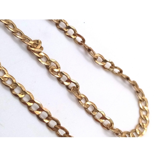 533 - A 9K Yellow Gold Link Bracelet. 19cm. 2.41g weight