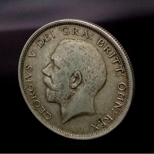 914 - A 1916 George V Halfcrown Silver Coin. S4011. Please see photos for conditions.