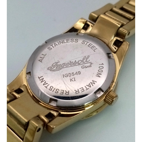 Ingersoll watch outlet gold