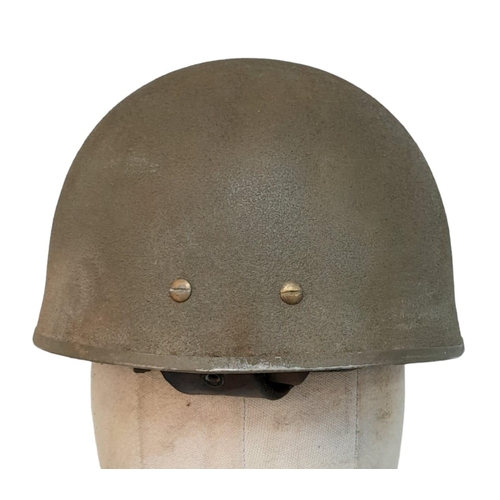 106 - WW2 British Para Helmet Dated 1943. Made by the Briggs Motor Bodies Company.