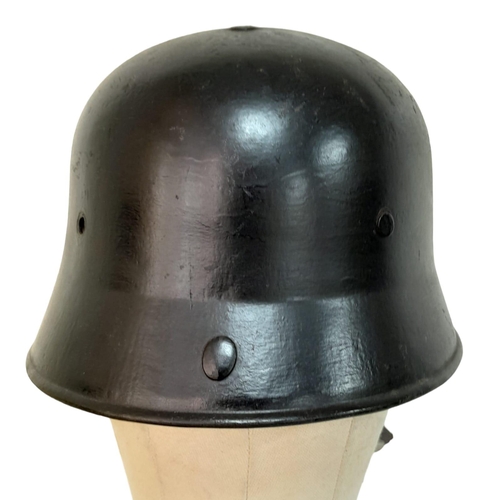 573 - Unknown WW2 German Factory Fire Helmet.