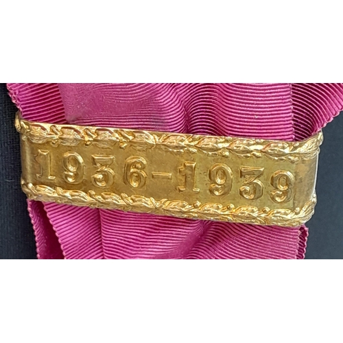 646 - Spanish Civil War German Condor Legion Officers Honour Sash With Dated Bar in original presentation ... 